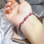 925 Sterling Silver Moissanite Bracelet | Redblad 18K Solid Gold & Certified Diamond Bracelets