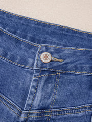 Vaqueros Beau Blue Tailored Corte Central Fine Loose de Tiro Alto - Damesmode Afbeelding 8 - Miniatuur