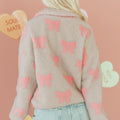 Szara Sherpa Quarter Zip Drop Bluza Bagy Shoulders - Foto 2
