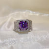 5 Carat 925 Sterling Silver Moissanite Ring