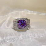 5 Carat 925 Sterling Silver Moissanite Ring | Redblad 18K Solid Gold & Certified Diamond Rings