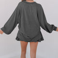 Set di mini skort a manica a filo blu cielo - Foto 5