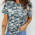 Green Camouflage Print Crew Neck T Shirt - Foto 3