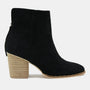 Beast Fashion Suede Point Toe Ankle Booties