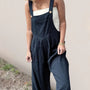 Oh Full Size Plaid Wide Leg Overalls with Pockets