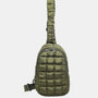 Quilted Nylon Crossbody  Bag