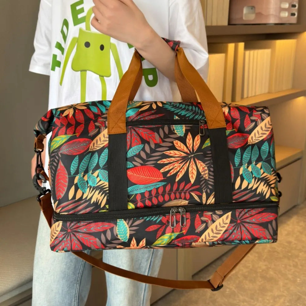 Canvas Printed Travel Bag - Luxe Damesmode & Kleding Collectie | Redblad Nederland