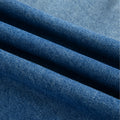 Blue Ruffle Hem Raw Edge Half Sleeve Western Denim Jacket - Damesmode Afbeelding 6 - Foto 6