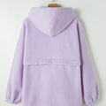 Sudadera con parche con cremallera y sudadera con cordón peluda de Lavendula - Foto 5