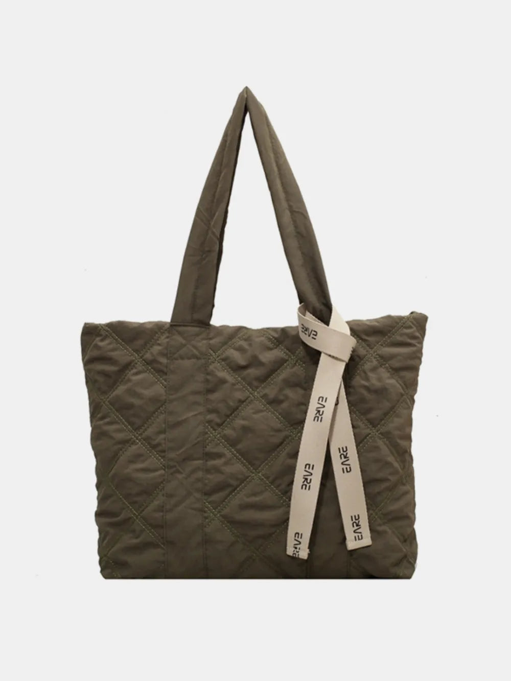 Quilted Nylon Large Tote Bag - Luxe Damesmode & Kleding Collectie | Redblad Nederland