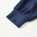 Hellgrauer Farbblock-Patchwork-V-Hals-Kordelzug-Hoodie - Foto 6