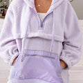 Sudadera con parche con cremallera y sudadera con cordón peluda de Lavendula - Foto 1