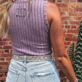 Phalaenopsis Slim Ribed Mineral Wash Tanktop - Foto 2