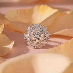 5 Carat 925 Sterling Silver Moissanite Ring