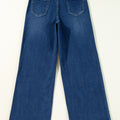 Sail Blue Wide Leg Pocketed High Waist Jeans - Foto 6
