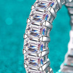 10.5 Carat Moissanite Rhodium-Plated Ring | Redblad 18K Solid Gold & Certified Diamond Rings
