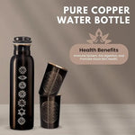 Premium Look Luxury Printed Copper Water Bottle with Lid Thermal Insulation Handmade for Health-Conscious Users &ndash; Detail 3 | RedBlad
