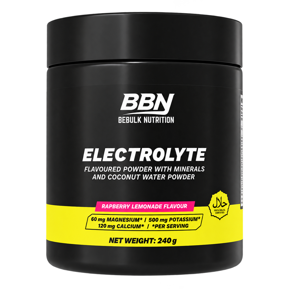 Elektrolyten poeder, BeBulk Nutrition, 240 g pot