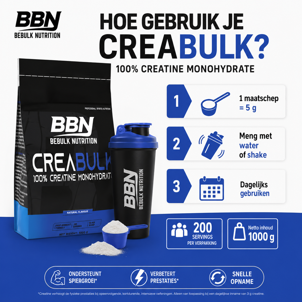 CreaBulk creatine, foto 3