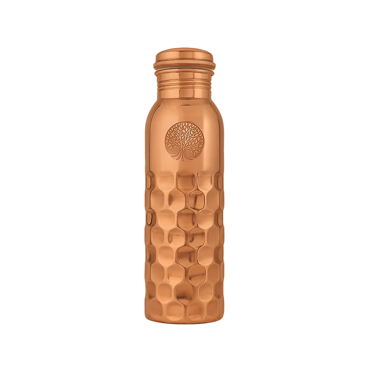 Koperen Drinkfles 950 ml - Diamonds