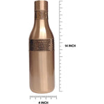 LEATHERVINES 100% Zuiver Koperen Waterfles Handgemaakt 2 Liter Ayurvedisch Koperen Vat Lekvrij Gehamerd Fles voor Sportschool Kantoor &ndash; Detail 3 | RedBlad