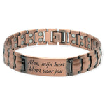 Magnetiva® koperen magneetarmband 42 – Personaliseer met jouw eigen gravure &ndash; Detail 1 | RedBlad