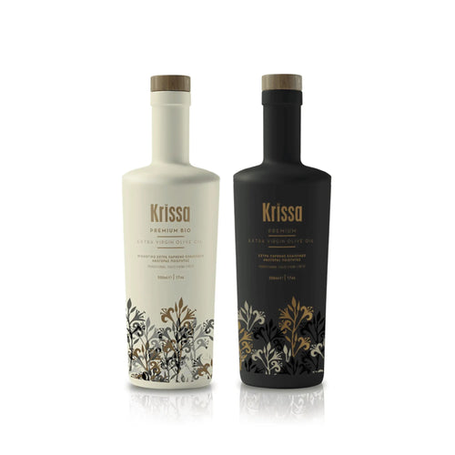 Cretan Heritage duo: Krissa en Krissa Bio, extra vierge olijfolie
