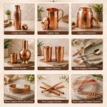 Hand Crafted  Pure Copper Water Bottle Drinkware and Storage Purpose at Best Price From Supplier Copper Bottles High Quality &ndash; Detail 18 | RedBlad