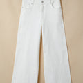 Jeans casual larghi di colore bianco unito - Foto 6