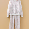 Ensemble de pantalons de survêtement à poche kangourou à poche kangourou rose - Foto 5