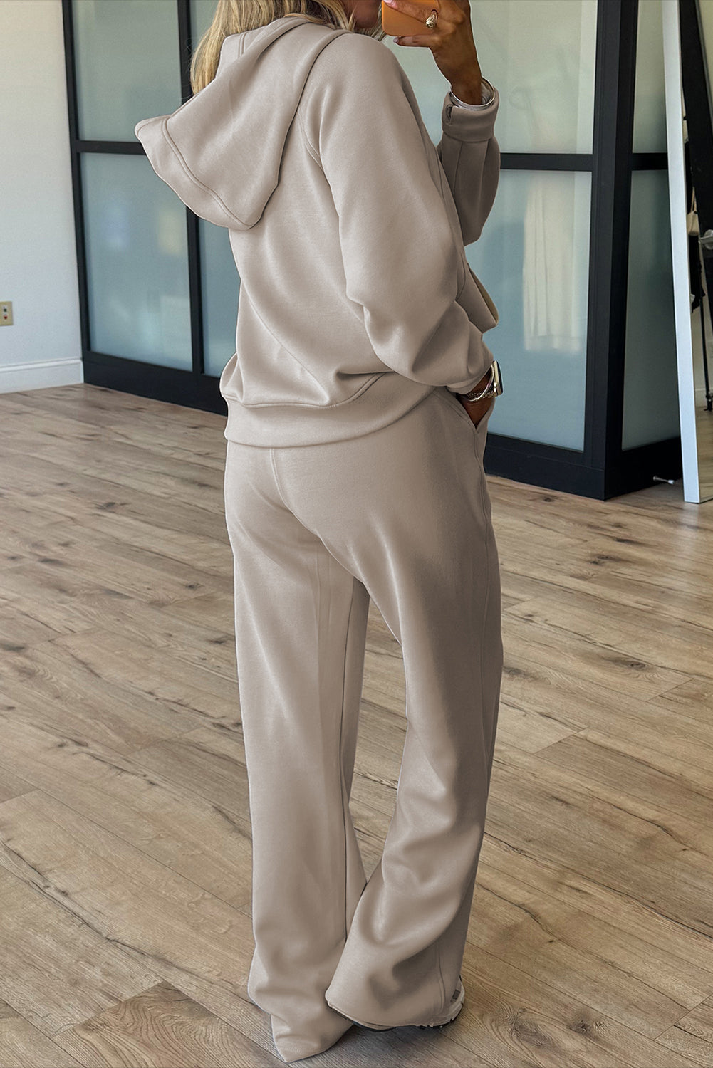 Jet Stream con Mezza Cerniera con Manica e Manica Pantaloni Attivi 2 Pezzi Outfit