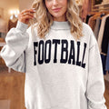 Sweat-shirt réversible à col montant gris clair MATCHDAY/FOOTBALL à double face imprimé - Foto 4