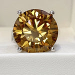 20 Carat Moissanite 925 Sterling Silver Ring | Redblad 18K Solid Gold & Certified Diamond Rings