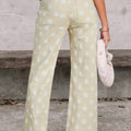 Himmelblauer Polka-Punkt-Print roher Hemd-Shift-Jeans - Foto 5