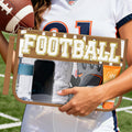 Brown BASEBALL  Chenille Letter Patch Game Day Stadium Clear PVC Cosmetic Bag - Damesmode Afbeelding 1 - Foto 1