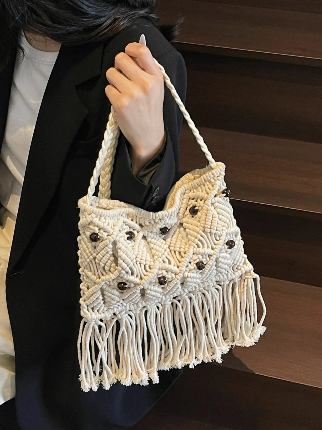 Fringe Woven Crossbody Bag - Exklusive Damenmode & Kleidung Kollektion | Redblad Deutschland
