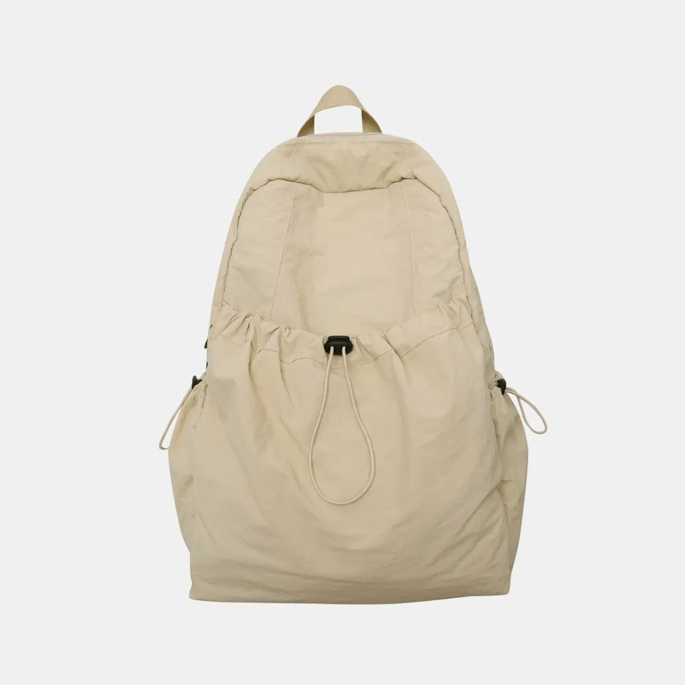 Drawstring Nylon Backpack Bag - Exclusive Women Fashion & Apparel | Redblad Official