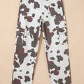 Brown Cow Spots Printed Multi Pocketed Jeans - Damesmode Afbeelding 3 - Foto 3