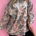 Mehrfarbiger Tarnmuster – Howdy Western Style Baggy Pullover-Pullover - Foto 2