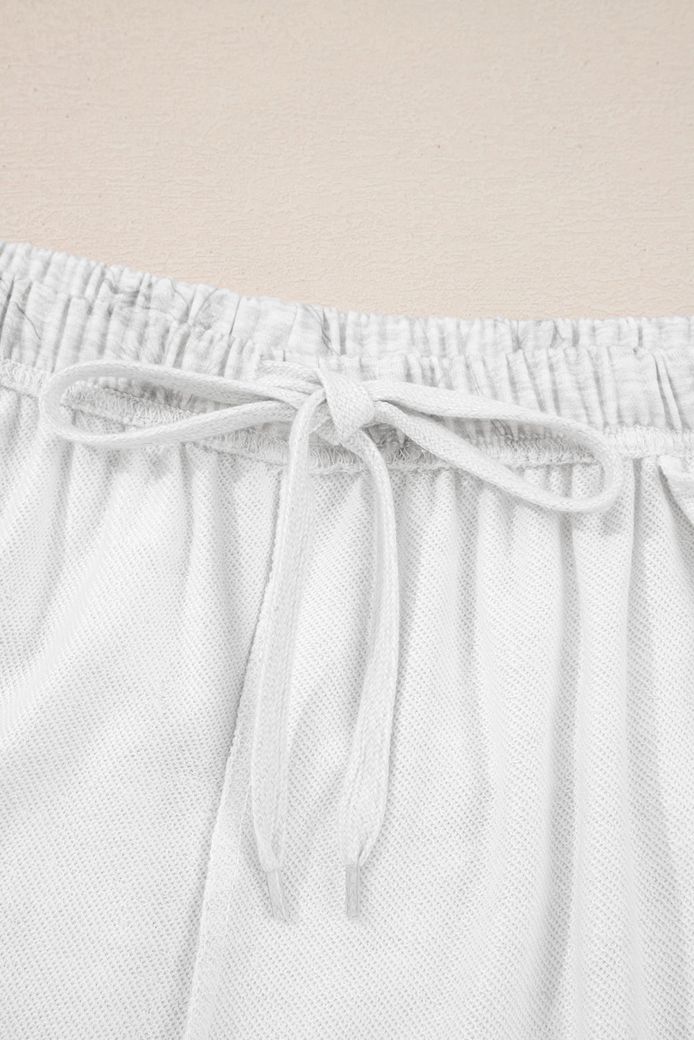 Grigio chiaro, felpa a maniche larghe a maniche adrop, cintura elastica 2 pezzi Set pantaloni