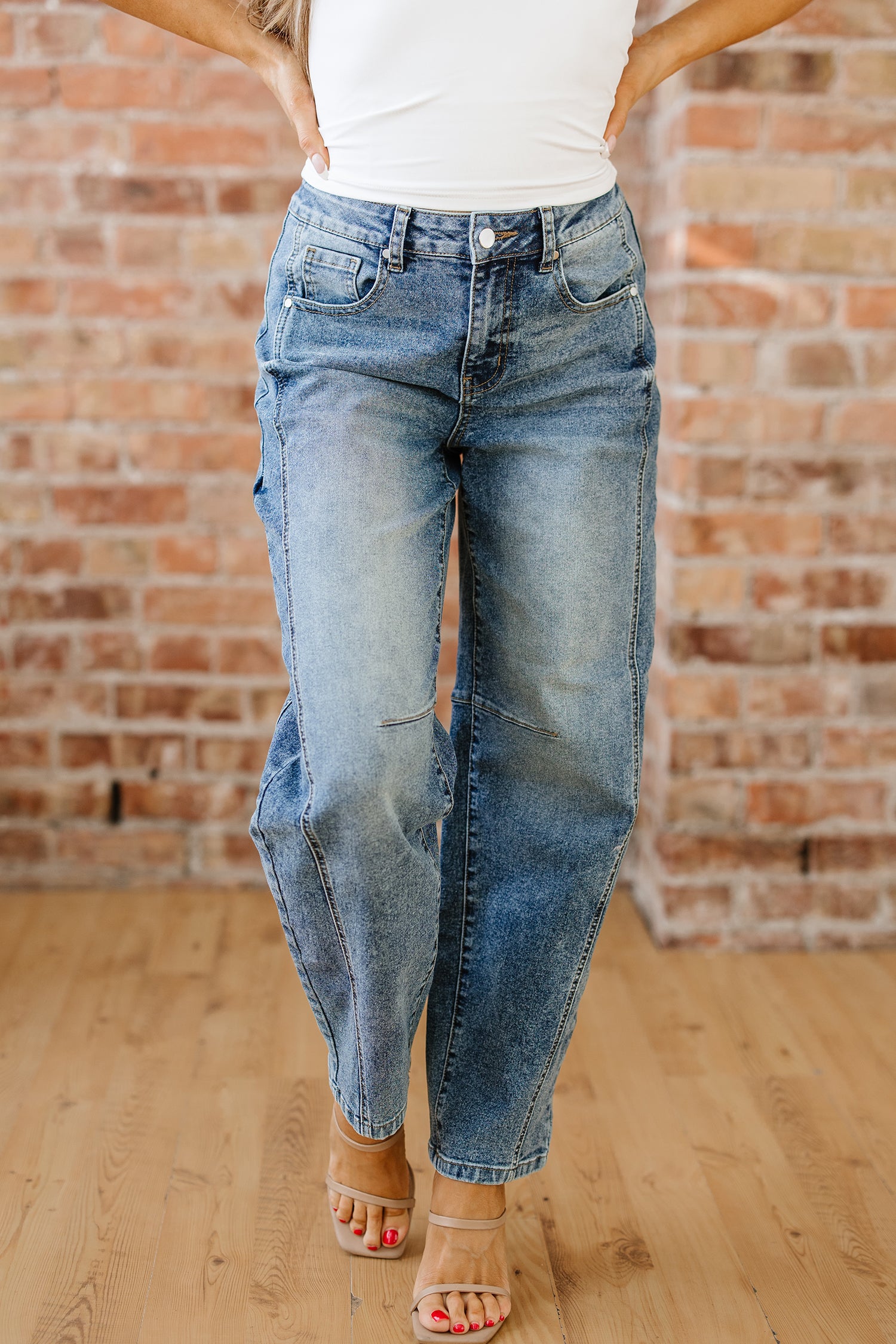 Jeans Shift Switch Bleu Vintage Vintage Lavé
