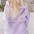 Sudadera con parche con cremallera y sudadera con cordón peluda de Lavendula - Foto 2
