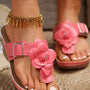 Floral Embellished Wedge Sandals