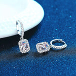 1 Carat 925 Sterling Silver Moissanite Drop Earrings | Redblad 18K Solid Gold & Certified Diamond Earrings