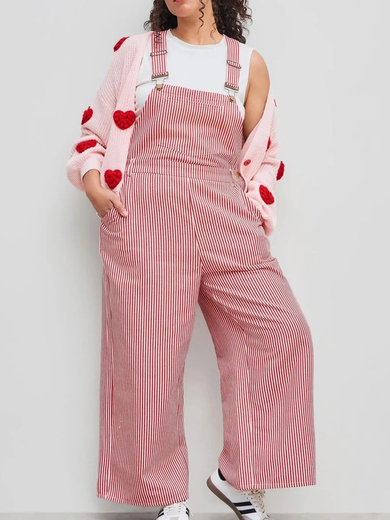 Striped Wide Leg Casual Overalls - Luxe Damesmode & Kleding Collectie | Redblad Nederland
