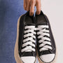 Beast Fashion Lace Up Woven Espadrille Sole Sneakers