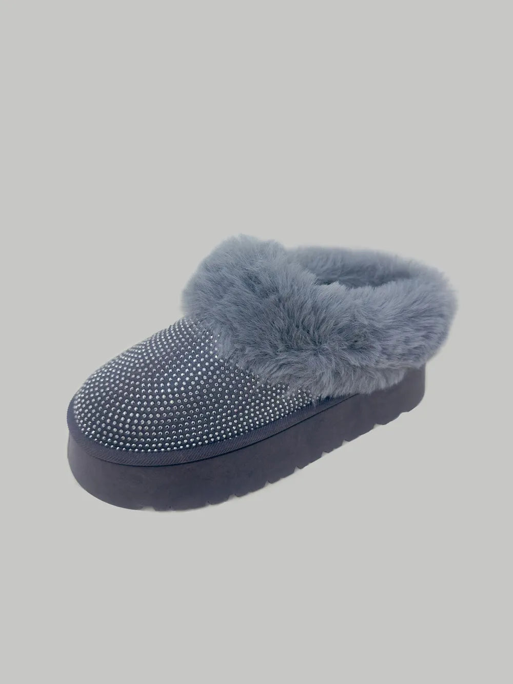 WILD DIVA Embellished Faux Fur Platform Booties - Exklusive Damenmode & Kleidung Kollektion | Redblad Deutschland