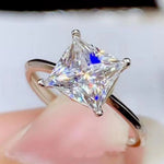 5 Carat Moissanite Solitaire Ring | Redblad 18K Solid Gold & Certified Diamond Rings