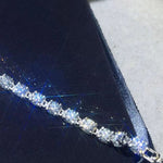 10 Carat Moissanite Platinum-Plated Bracelet | Redblad 18K Solid Gold & Certified Diamond Bracelets
