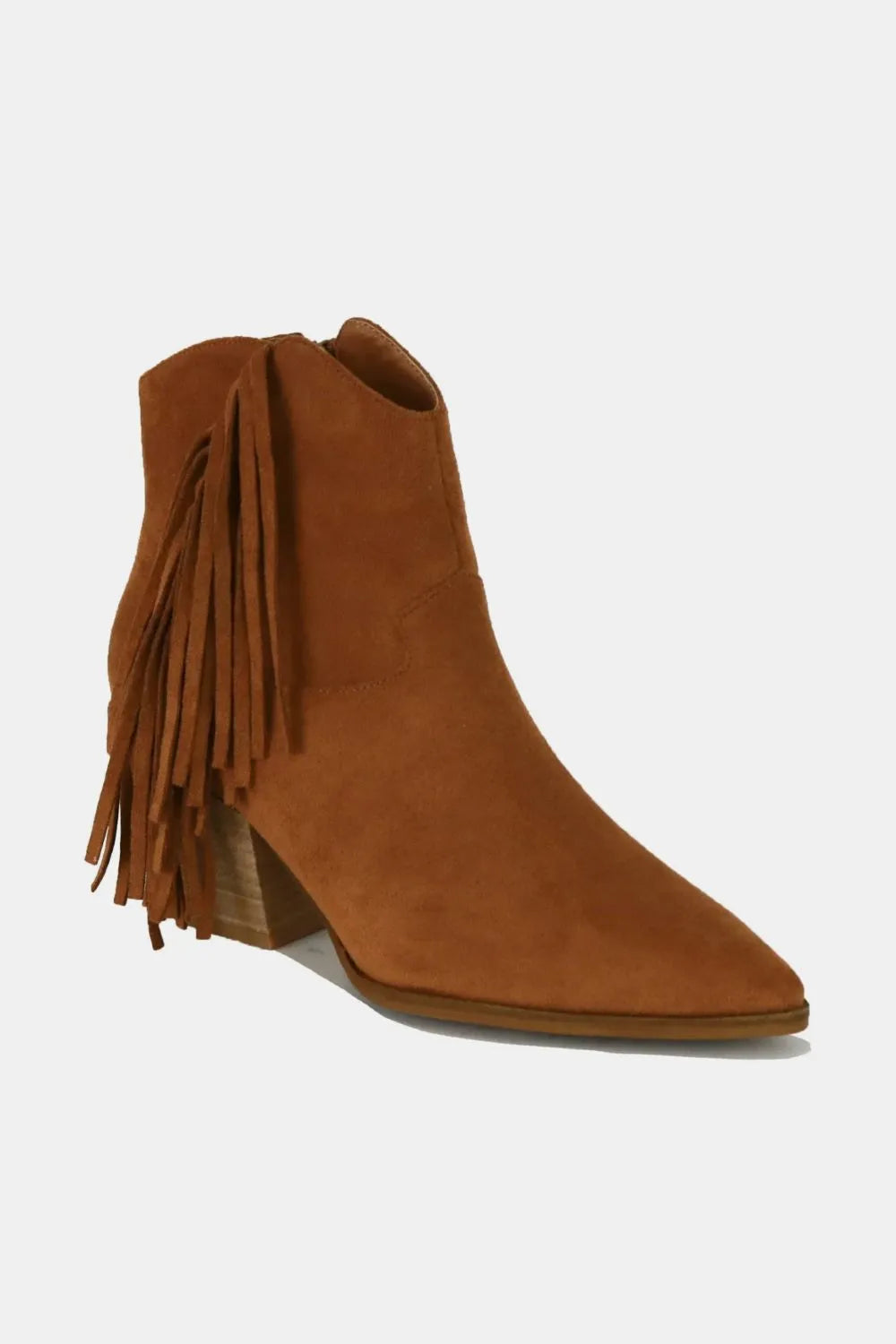 Beast Fashion Suede Fringe Point Toe Ankle Boots - Exklusive Damenmode & Kleidung Kollektion | Redblad Deutschland
